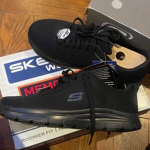 Skechers Men’s Black Low-Top Slip-On Athletic Sneakers